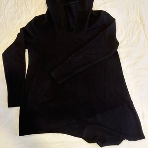 NWT Susie 100% cashmere black cowl neck cashmere sweater